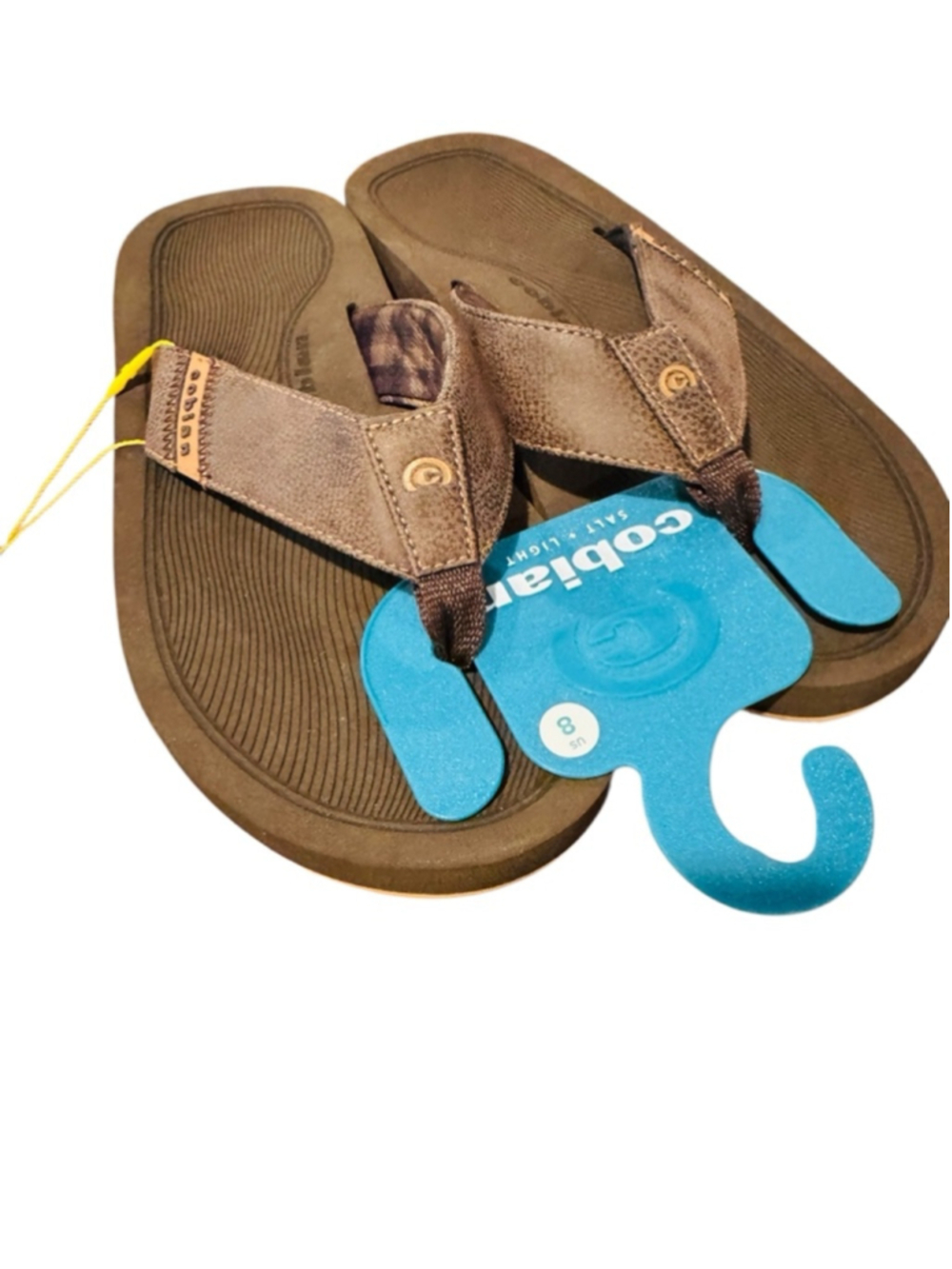 Men's Cobian ARV 2 Trek Brown Flip-Flops Size 8